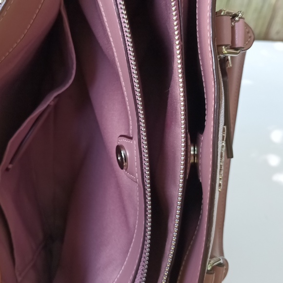 Coach crossgrain leather purse hand bag women's coach bag F 32017 12" × 8" 1/2 - Picture 5 of 15